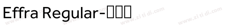 Effra Regular字体转换